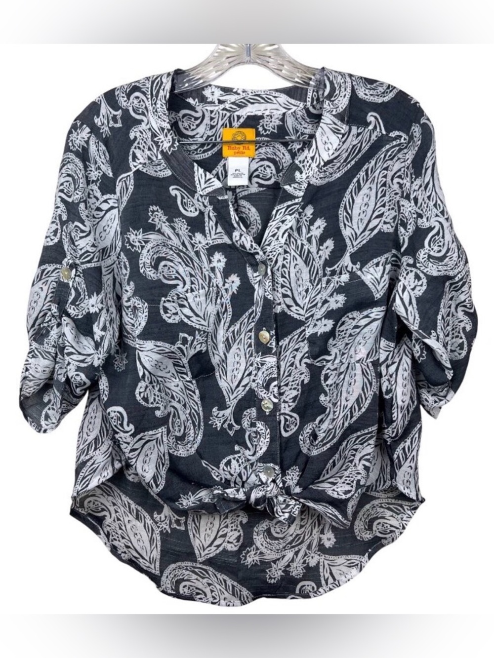 Ruby Rd. Paisley Blouse - Picture 2 of 10